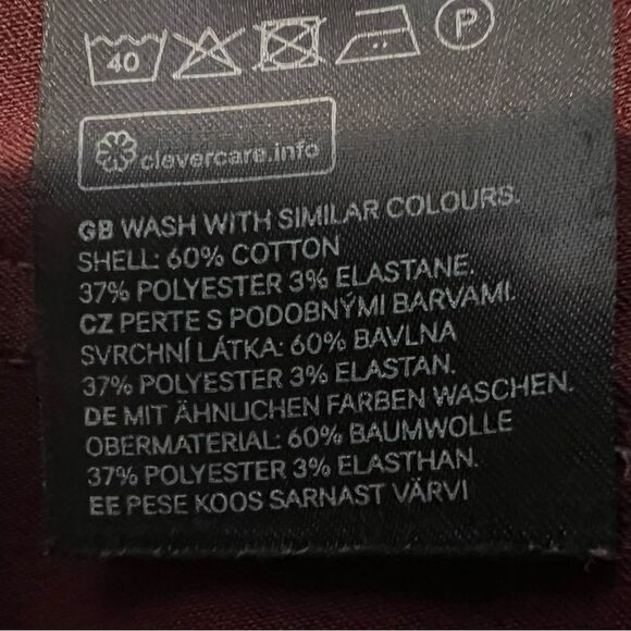 H&M Pants - Burgundy Skinny Jeans 2 - Picture 5 of 6